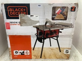 BLACK + DECKER 1800W 254MM TABLE SAW WITH STAND - RRP £200: LOCATION - H9