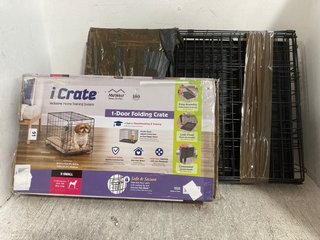 2 X FOLDING CRATE TO INCLUDE I CRATE 1-DOOR FOLDING CRATE: LOCATION - J 5