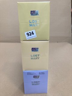3 X MULTI-PACK LOST MARY DISPOSABLE PODS IN VARIOUS FLAVOURS TO INCLUDE PINEAPPLE ICE (PLEASE NOTE: 18+YEARS ONLY. ID MAY BE REQUIRED): LOCATION - H12
