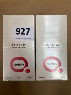 2 X MULTI-PACK ELFLIQ CHERRY DISPOSABLE PODS (PLEASE NOTE: 18+YEARS ONLY. ID MAY BE REQUIRED): LOCATION - H12