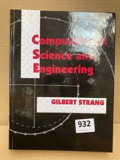 COMPUTATIONAL SCIENCE & ENGINEERING BOOK BY GILBERT STRANG: LOCATION - H12