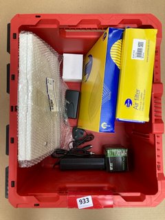 QTY OF ASSORTED HARDWARE TO INCLUDE COMLINE AIR FILTER: LOCATION - H12