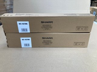 2 X SHARP MX-407MK MIAN CHARGERS - COMBINED RRP £172: LOCATION - H14
