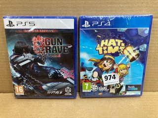 2 X PLAYSTATION CONSOLE GAMES TO INCLUDE PS5 GUNGRAVE G.O.R.E (PLEASE NOTE: 18+YEARS ONLY. ID MAY BE REQUIRED): LOCATION - H14