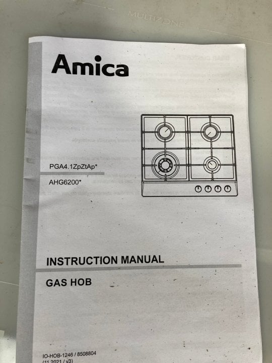 John Pye Auctions SMEG INDUCTION COOL WORK TOP WITH AMICA 4 BURNER