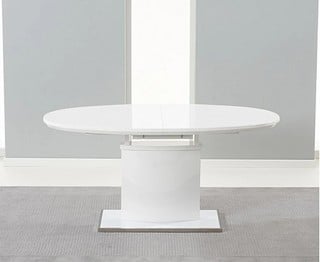 VALZO EXT. HIGH GLOSS 160-200CM TABLE - RRP £1099: LOCATION - C6