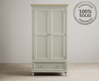 FRANCIS/PHILIPPE SOFT GREEN DOUBLE WARDROBE - RRP £1049: LOCATION - C7