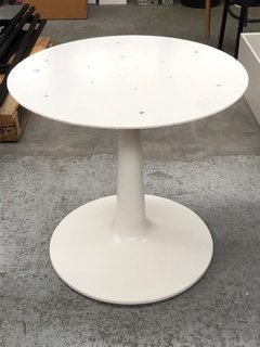 WEST ELM LIV DINING TABLE METAL BASE IN WHITE: LOCATION - B3