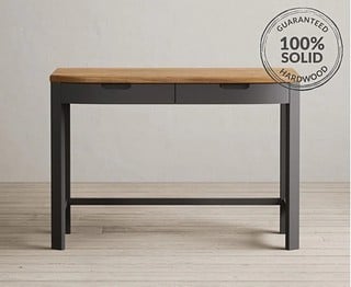 BRADWELL/BRAHMS CHARCOAL COMPACT DESK - RRP £479: LOCATION - C2