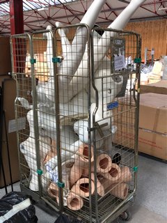 CAGE OF ASSORTED MANNEQUINS PARTS (CAGE NOT INCLUDED): LOCATION - B7 (KERBSIDE PALLET DELIVERY)