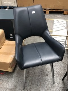 M&S SWIVEL DINING CHAIR IN BLUE: LOCATION - C7