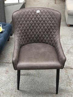 M&S CONTEMPORARY STYLE DINING CHAIR IN GREY: LOCATION - C7