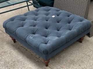M&S HAMPSTEAD FOOT STOOL IN BLUE: LOCATION - C7