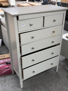 M&S HASTINGS 4 +2 DRAWER CHEST IN GREY: LOCATION - C7