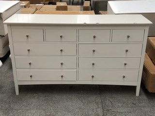 M&S 6 + 4 CHEST OF DRAWERS IN WHITE: LOCATION - C7