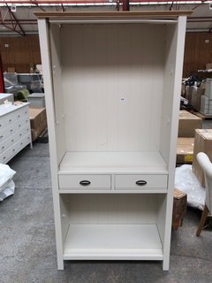 M&S PADSTOW 2 DRAWER BOOKCASE IN IVORY: LOCATION - C7
