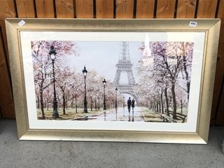(COLLECTION ONLY) JOHN LEWIS AND PARTNERS RICHARD MACNEIL - EIFFEL TOWER FRAMED WALL ART RRP £210: LOCATION - D6