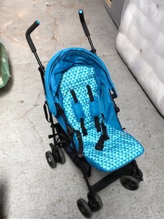 JOHN LEWIS AND PARTNERS LIGHTWEIGHT STROLLER IN BLUE/BLACK: LOCATION - DR4