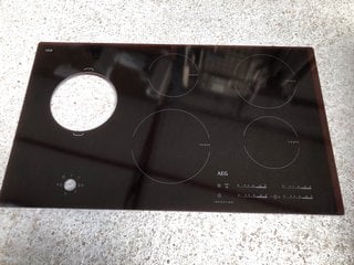 AEG COOKTOP IN BLACK 880MM X 520MM: LOCATION - HR11