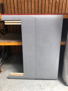 SMALL DOUBLE HEADBOARD IN GREY SIZE : 120CM: LOCATION - DR