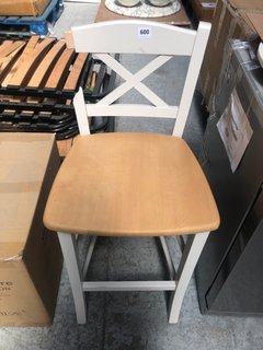 JOHN LEWIS & PARTNERS ANYDAY CLAYTON BAR STOOL IN CREAM - RRP £119: LOCATION - A2
