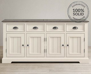 DARTMOUTH OAK AND SOFT WHITE PAINTED EXTRA LARGE SIDEBOARD RRP £679: LOCATION - C4