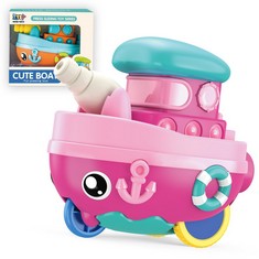 36 X COSAWAY TODDLER TOYS CUTE BOAT PRESS & GO CAR TOY GIFTS FOR BABY BOYS 1 2 3 YEARS OLD (PINK) - TOTAL RRP £179: LOCATION - B