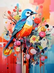 32 X YEERUM 5D DIAMOND PAINTING BY NUMBERS KITS FOR ADULTS BIRD ROUND FULL DRILL, DIY DIAMOND ART ANIMAL KITS FOR BEGINNER EMBROIDERY CROSS STITCH ARTS CRAFTS HOME DECORATION 30X40CM - TOTAL RRP £133