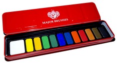 QUANTITY OF ASSORTED ITEMS TO INCLUDE MAJOR BRUSHES ARTIST WATERCOLOUR RED PAINT TIN 12 BLOCKS: LOCATION - B