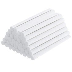 QUANTITY OF ASSORTED ITEMS TO INCLUDE KAIAIWLUO HUMIDIFIER STICKS,50 PCS COTTON FILTER REFILL STICKS HUMIDIFIER REPLACEMENT FILTER WICKS REPLACEMENT FOR USB RADIATOR MINI HUMIDIFIERS BEDROOM 10 INCH: