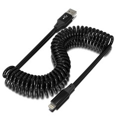 34 X COILED LIGHTNING CABLE IPHONE CHARGER CABLE FOR CAR [APPLE MFI CERTIFIED], RETRACTABLE APPLE CARPLAY CABLE WITH DATA TRANSMISSION LIGHTNING CORD COMPATIBLE WITH IPHONE/PAD/POD - TOTAL RRP £308: