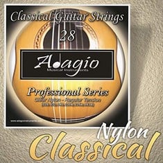 QUANTITY OF ITEMS TO INCLUDE ADAGIO PRO - CLASSICAL GUITAR STRINGS - NYLON NORMAL GAUGE .028-.043 - TOTAL RRP £279: LOCATION - C
