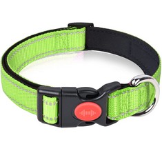 QUANTITY OF UMI REFLECTIVE DOG COLLAR, ADJUSTABLE BASIC DOG COLLAR WITH SAFETY LOCKING BUCKLE AND SOFT NEOPRENE PADDED, DURABLE NYLON PET COLLARS FOR PUPPY SMALL MEDIUM LARGE DOGS - TOTAL RRP Â£289: