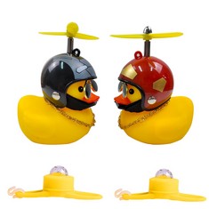 27 X BECHOICEN CAR DUCK DECORATION DASHBOARD YELLOW RUBBER DUCK FOR CAR DUCKS TOY CAR ORNAMENTS CUTE COOL DUCK WITH LIGHT, BLACK+RED - TOTAL RRP Â£202:: LOCATION - D