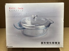 QUANTITY OF ASSORTED ITEMS TO INCLUDE FENIX ROUND TEMPERED GLASS CASSEROLE DISH: LOCATION - D