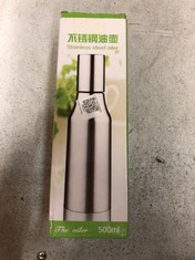 QUANTITY OF ASSORTED ITEMS TO INCLUDE TASTING OLIVE OIL DISPENSER 500ML OIL AND VINEGAR DISPENSER SPOUT FILLING OIL CONTAINER WITH LID STAINLESS STEEL OIL TANK FOR HOME RESTAURANT HOTEL PARTY BUFFET