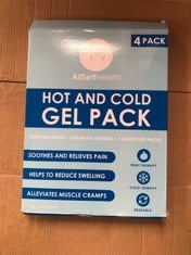 QUANTITY OF ASSORTED ITEMS TO INCLUDE 4 PACK XXL REUSABLE HOT AND COLD GEL ICE PACKS FOR INJURIES | COLD COMPRESS, ICE PACK, GEL ICE PACKS, COLD PACK, GEL ICE PACK, COLD PACKS FOR INJURIES | 11X14.5