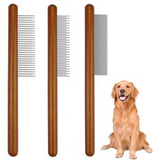 40 X 3PCS FLEA COMB FOR DOGS, METAL HEAD LICE COMBS FINE TOOTH COMB CAT FLEA COMB FOR RABBITS TANGLED HAIR FLOAT HAIR LICE TEAR STAIN REMOVER TOOL (3 SIZES? - TOTAL RRP £133: LOCATION - F