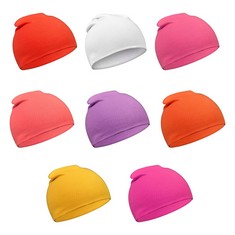 QUANTITY OF ASSORTED KIDS ITEMS TO INCLUDE TRAMPLE BABY GIRLS BEANIE HAT AGED 2-3 YEARS,8 PACK SOFT CUTE KNIT CAP SOFT DOUBLE LAYERED HATS PINK: LOCATION - F