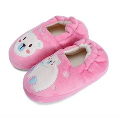 QUANTITY OF ASSORTED ITEMS TO INCLUDE CHEERFUL MARIO WINTER TODDLER SLIPPERS 2-7 T BOYS GIRLS LITTLE KIDS HOME SHOES SOFT AND ANTI SLIP SOLE PINK 9/10 UK CHILD: LOCATION - F