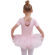 QUANTITY OF ITEMS TO INCLUDE GIRLS BALLET DRESS SPARKLY DANCE LEOTARD DRESS COTTON GYMNASTICS DANCER COSTUME BALLERINA OUTFIT WITH SHINY TUTU SKIRT: LOCATION - G