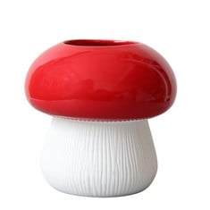 QUANTITY OF ASSORTED ITEMS TO INCLUDE RED MUSHROOM FLOWER VASE, COTTAGECORE ROOM DECOR, KAWAII ROOM DECOR, KIDS BEDROOM ACCESSORIES, GARDEN MUSHROOM ORNAMENTS, KIDS ROOM DECORATION, MUSHROOM DÉCOR: L