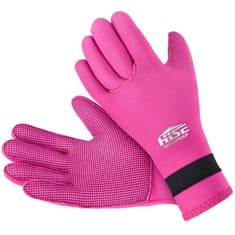 13 X 3MM NEOPRENE THERMAL WETSUIT GLOVES: ANTI-SLIP WET SUIT WARM GLOVE FOR OUTDOOR DIVING SWIMMING SAILING SNORKELING FISHING SURFING KAYAKING FOR MEN WOMEN (PINK, XL) - TOTAL RRP £108: LOCATION - A