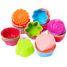 13 X R HORSE CUPCAKE MOLDS MUFFIN CASES CUP LINERS NON STICK FOOD GRADE SILICONE MOLD DIY FOR CUPCAKE REUSABLE BAKING CUPCAKE CASES CUPS SILICONE BAKING CUPS HEAT RESISTANT ICE CREAMS PUDDINGS MOULDS