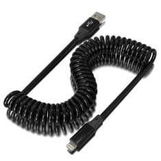 45 X COILED LIGHTNING CABLE IPHONE CHARGER CABLE FOR CAR [APPLE MFI CERTIFIED], RETRACTABLE APPLE CARPLAY CABLE WITH DATA TRANSMISSION LIGHTNING CORD COMPATIBLE WITH IPHONE/PAD/POD - TOTAL RRP £408: