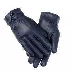 44 X WOMEN'S LEATHER GLOVES, EXTRA SOFT AND WARM LADIES WATERPROOF GLOVES (M-L, NAVY) - TOTAL RRP £467: LOCATION - C RACK