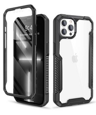 50 X TIGERSTAR BLACK WARRIOR SERIES CASE FOR IPHONE 13 PRO MAX, [BUILT-IN TOUCH-SENSITIVE SCREEN PROTECTOR], CLEAR 360° FULL BODY FLEXIBLE TPU BUMPER HEAVY DUTY PROTECTIVE COVER, BLUE - TOTAL RRP £46