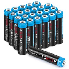 11 X 24 PACK 1000MAH AAA BATTERIES RECHARGEABLE BATTERIES ASUNCELL 1.2V NIMH BATTERY LOW SELF-DISCHARGE RECHARGEABLE BATTERIES FOR CORDLESS PHONES - TOTAL RRP £131: LOCATION - D RACK