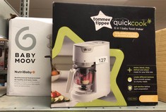 QUANTITY OF ITEMS TO INCLUDE TOMMEE TIPPEE QUICK COOK 6-IN-1 BABY FOOD MAKER WITH STEAM, BLEND, CHOP, REHEAT, DEFROST AND STERILISING FUNCTIONS, PERFECT FOR BABY WEANING, 500ML CAPACITY, WHITE AND BA