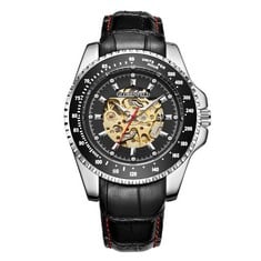HAND ASSEMBLED GLOBENFELD LIMITED EDITION CAGE AUTOMATIC BLACK GF0005 RRP £449: LOCATION - A